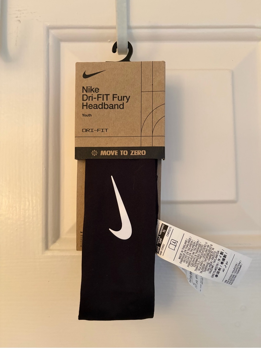 Nike Dri-FIT Fury 3.0 Youth Headband Black NWT